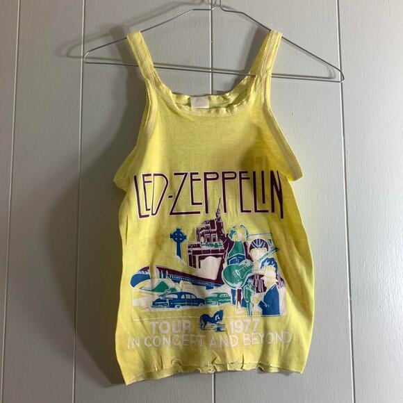 1977 LED ZEPPELIN U.S. Tour single stitch tank top sleeveless tee shirt 14 - Picture 2 of 6